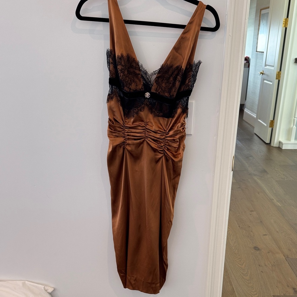Roberto Cavalli Satin Dress